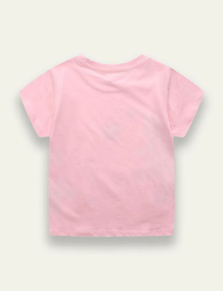 Unicorn Printed Crewneck T-shirt - Image 3