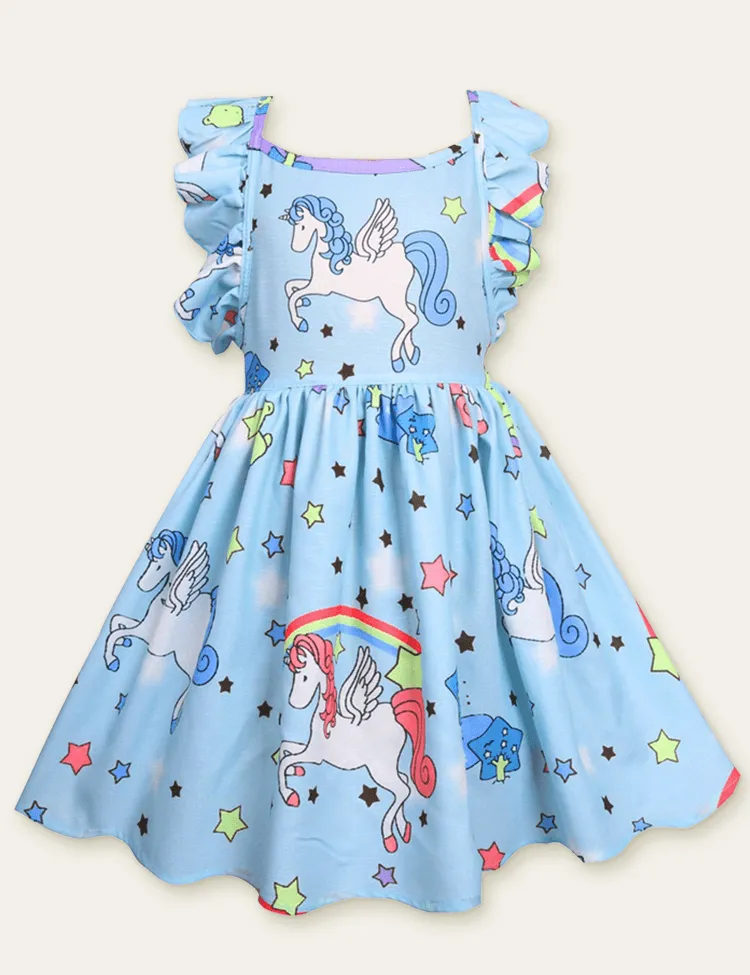 Unicorn Printed Dress - Image 2