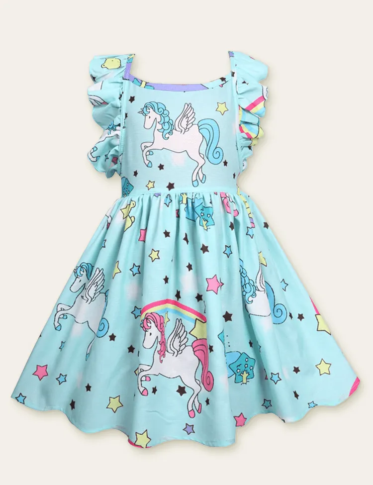 Unicorn Printed Dress - Image 4