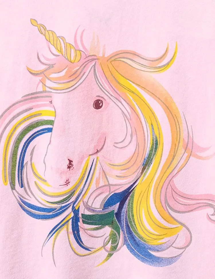Unicorn Printed Long Sleeve T-shirt - Image 2