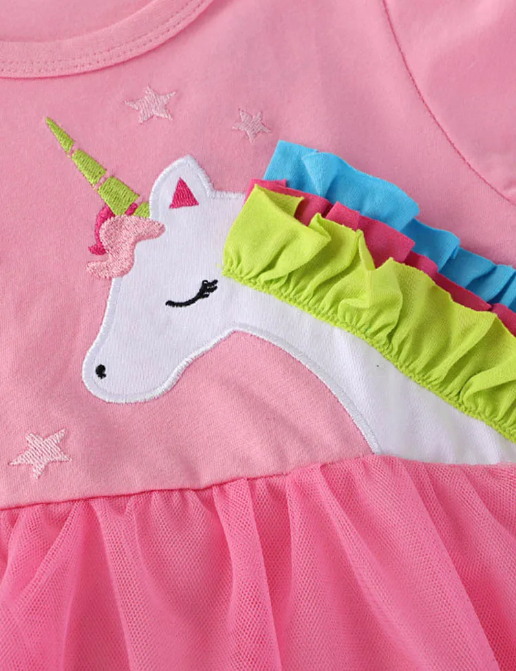 Unicorn Printed Tulle Dress - Image 2
