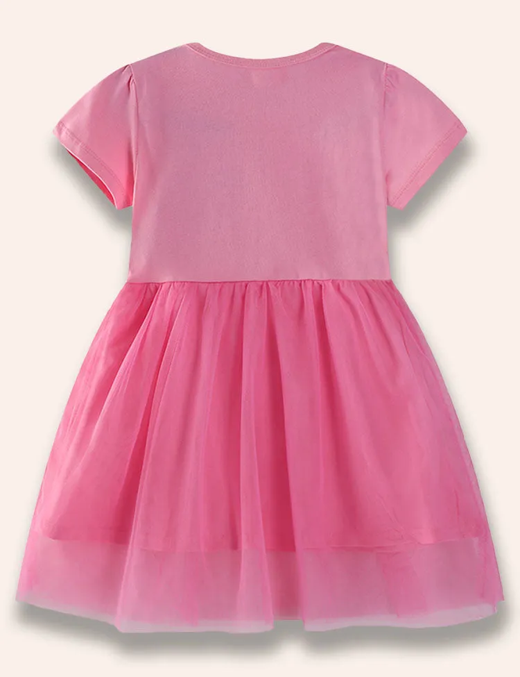 Unicorn Printed Tulle Dress - Image 3