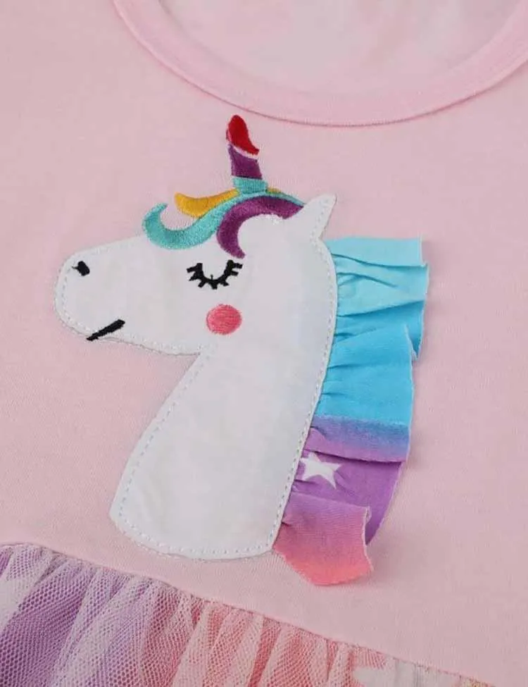 Unicorn Ruffled Mesh Dress - Image 5
