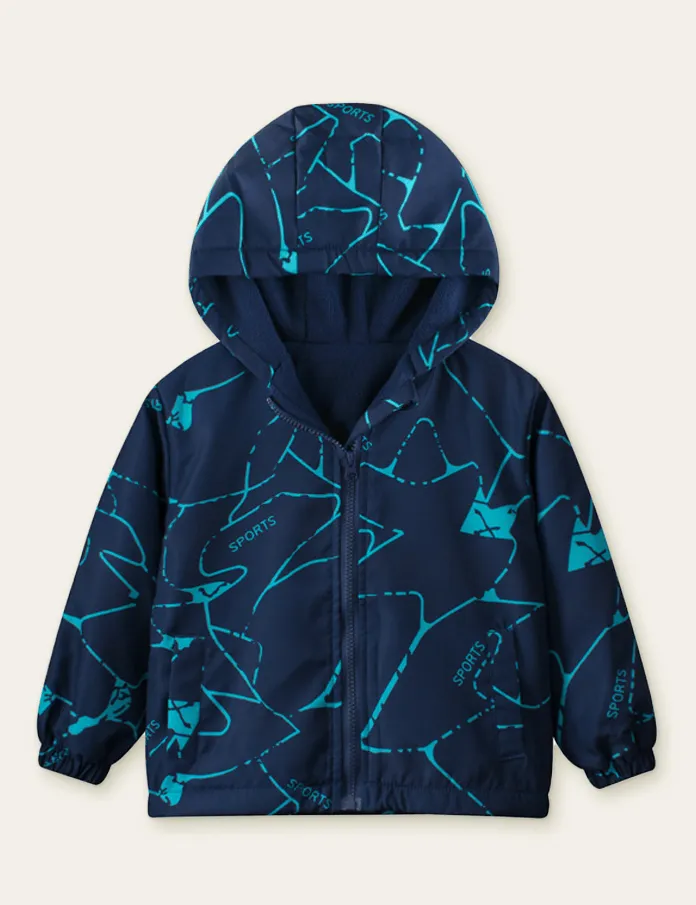 Unisex Sports Casual Hooded Jacket - Image 3