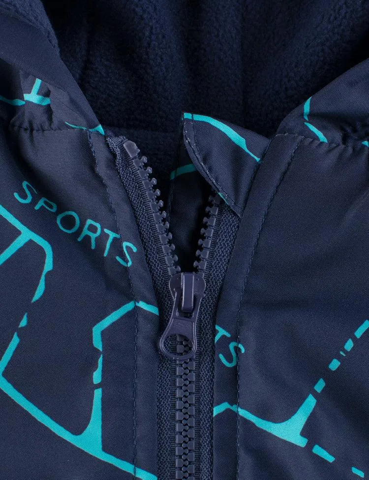 Unisex Sports Casual Hooded Jacket - Image 4