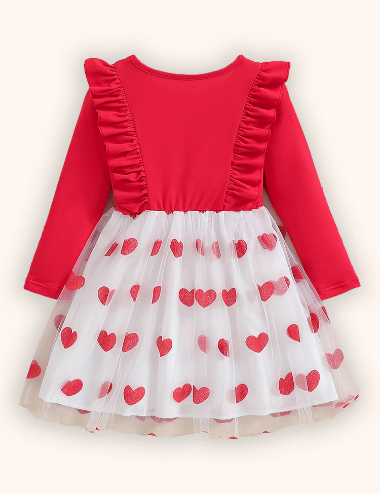 Valentine’s Day Love Tulle Knitted Dress - Image 2