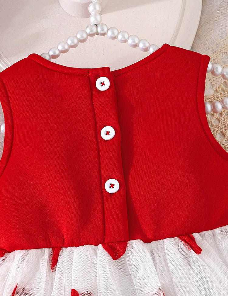Valentine's Day Bow Heart Tulle Dress - Image 4