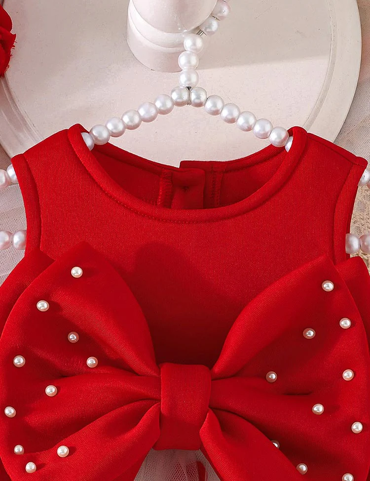 Valentine's Day Bow Heart Tulle Dress - Image 6