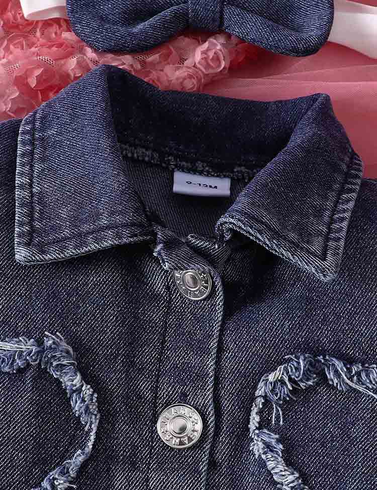 Valentine's Day Denim Jacket Dress Set - Image 4