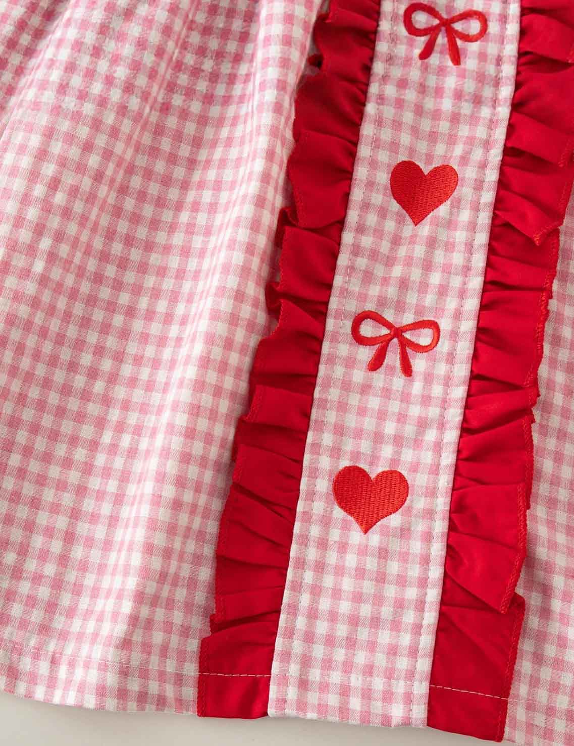 Valentine's Day Embroidered Long Sleeve Princess Dress - Image 3