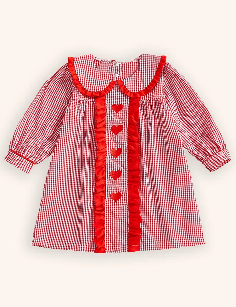 Valentine's Day Embroidered Long Sleeve Princess Dress - Image 6