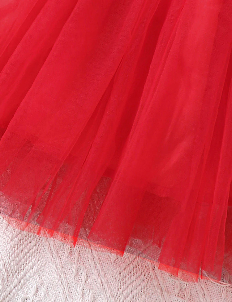 Valentine's Day Heart Print Tulle Dress - Image 2