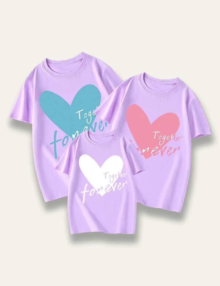 Valentine's Day Heart Printed Family Matching T-Shirt - Image 4