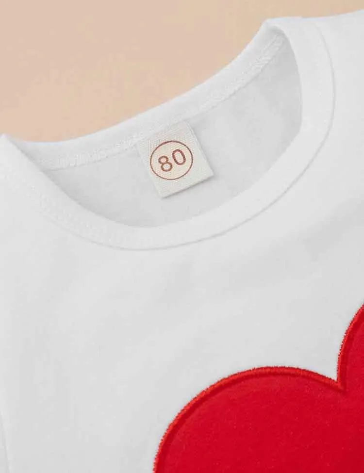 Valentine's Day Heart Printed T-Shirt+ Multi Heart Skirt - Image 3