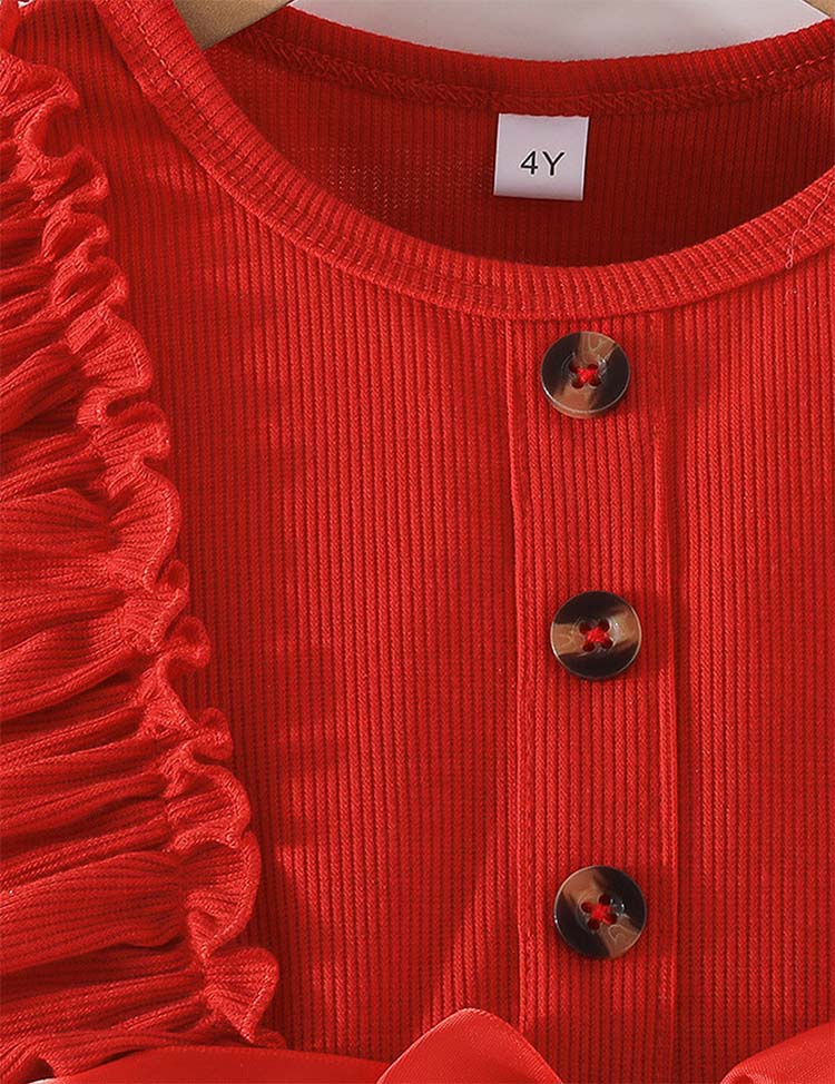 Valentine's Day Heart Tulle Print Dress - Image 3