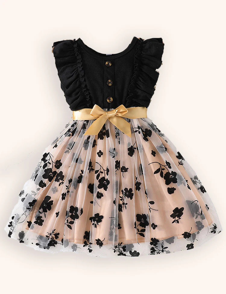 Valentine's Day Heart Tulle Print Dress - Image 4