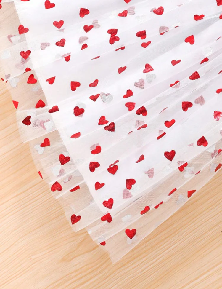Valentine's Day Heart Tulle Skirt Set - Image 10