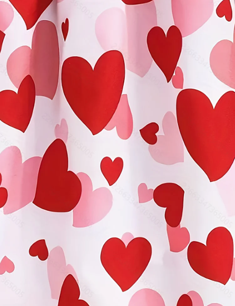 Valentine's Day Knitted Cardigan + Print Dress - Image 3