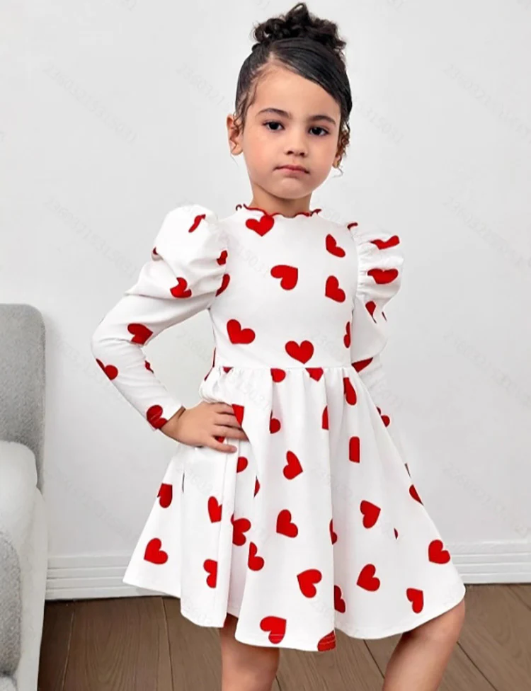 Valentine's Day Love Print Dress - Image 2