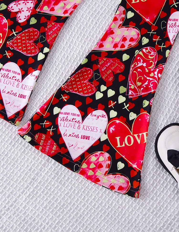 Valentine's Day Love Print T-shirt Set - Image 6