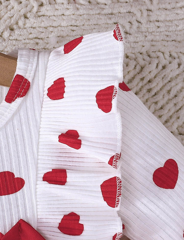 Valentine's Day Love Printing Splicing Tulle Dress - Image 7