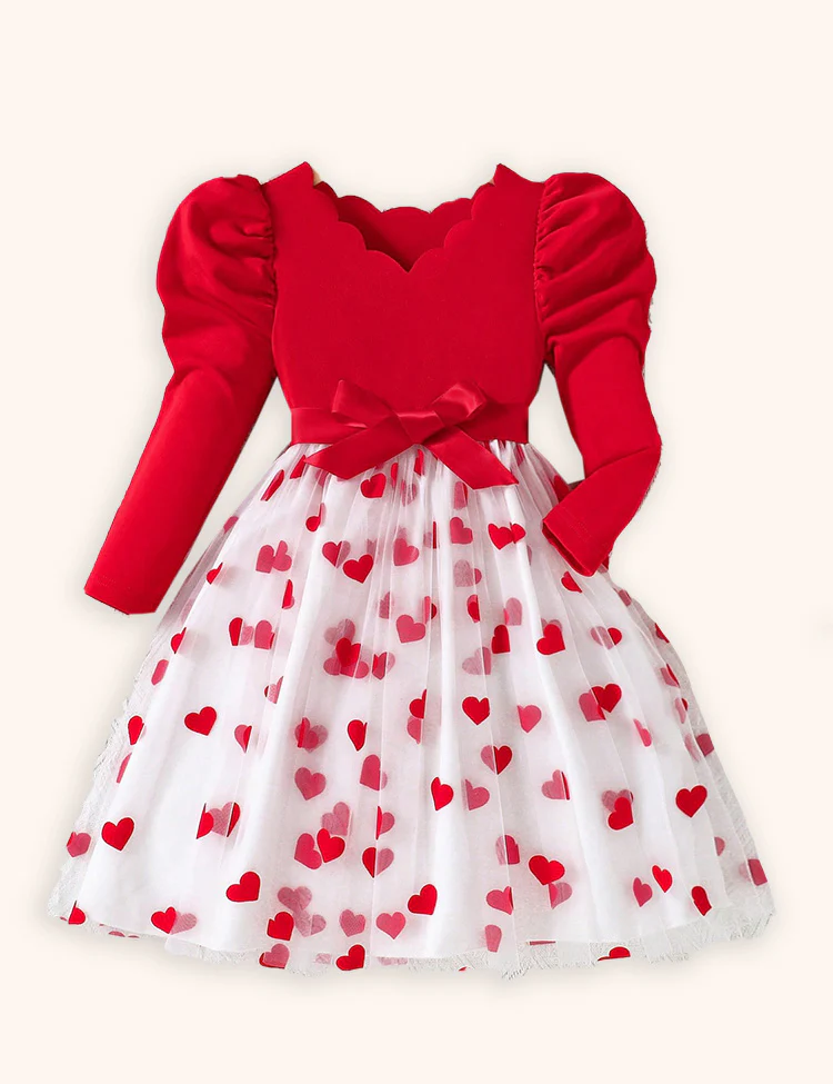 Valentine's Day Love Tulle Princess Dress - Image 2