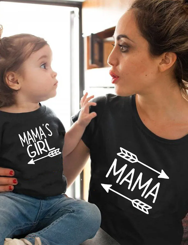 Valentine's Day MAMA&ME Letter Printed Family Matching T-Shirt - Image 3