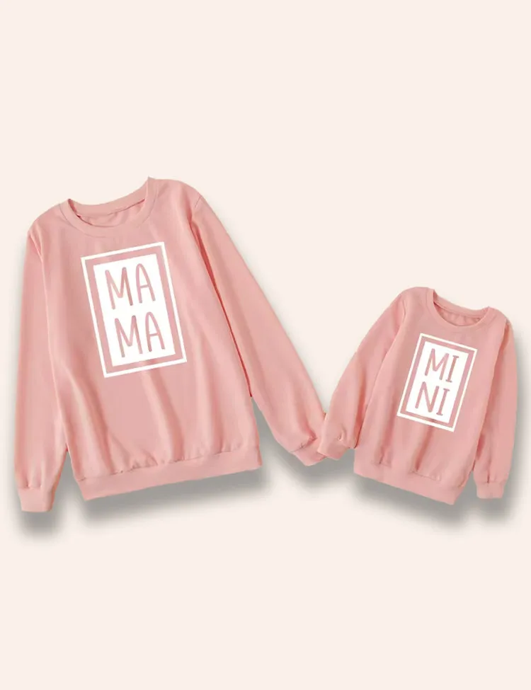 Valentine's Day MAMA & MINI Printed Sweatshirt - Image 2