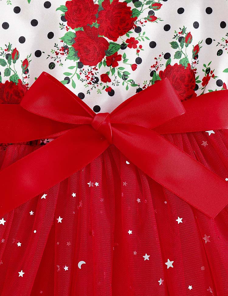 Valentine's Day Rose Long Sleeve Dress - Image 3