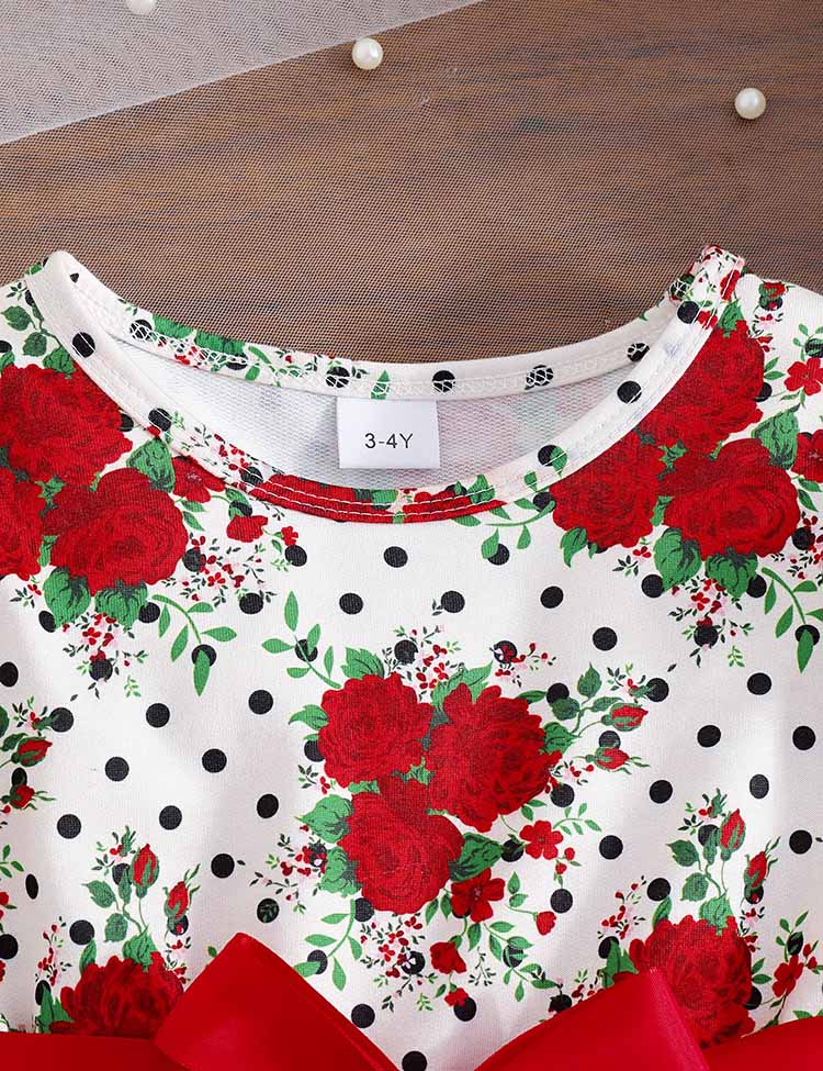 Valentine's Day Rose Long Sleeve Dress - Image 5