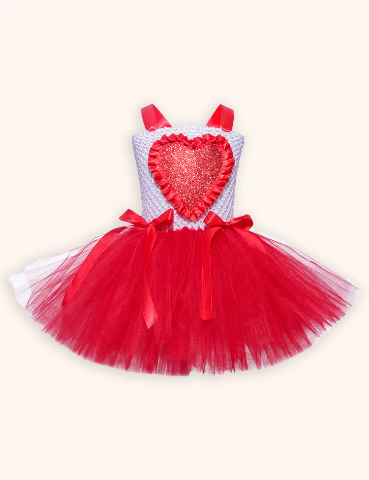 Valentine's Day Sleeveless Barbie Princess Tulle Dress - Image 4