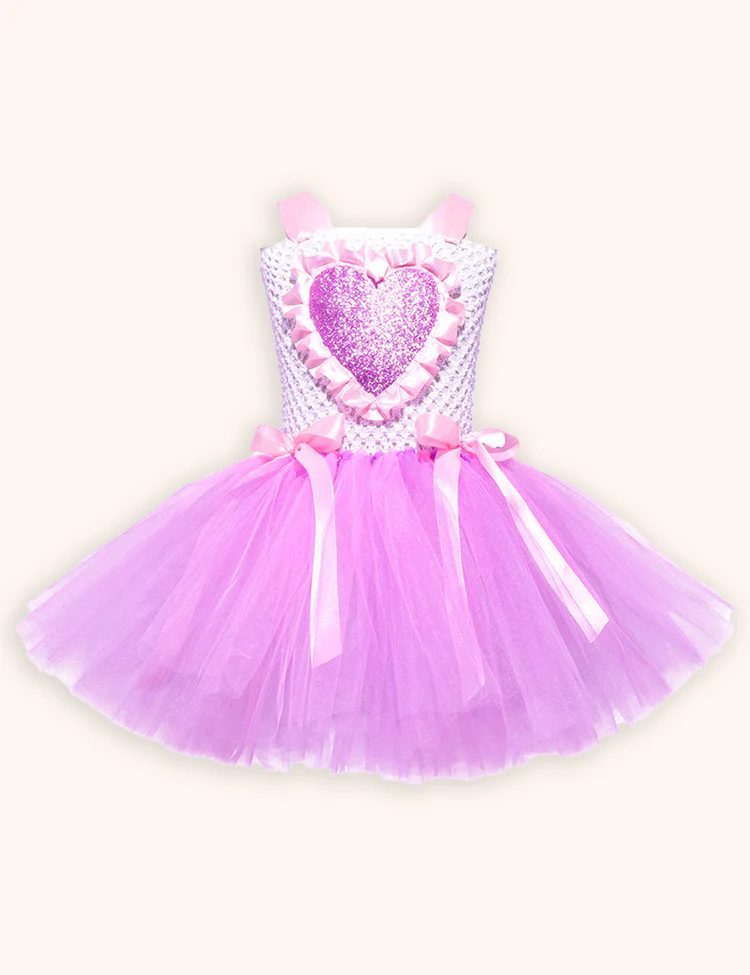 Valentine's Day Sleeveless Barbie Princess Tulle Dress - Image 5
