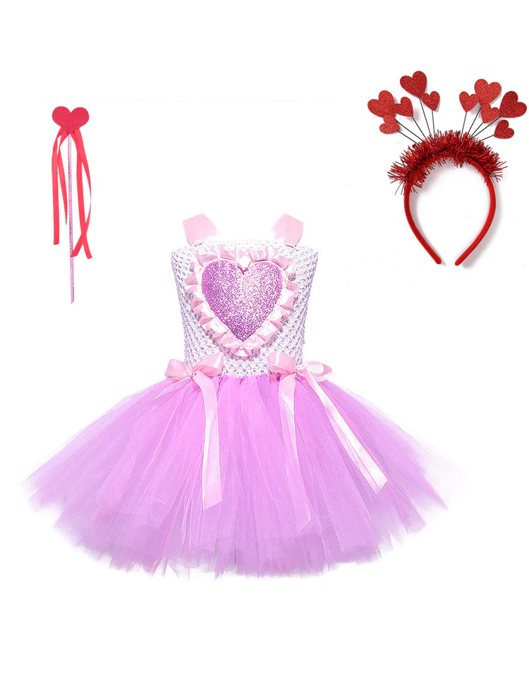 Valentine's Day Sleeveless Barbie Princess Tulle Dress - Image 8