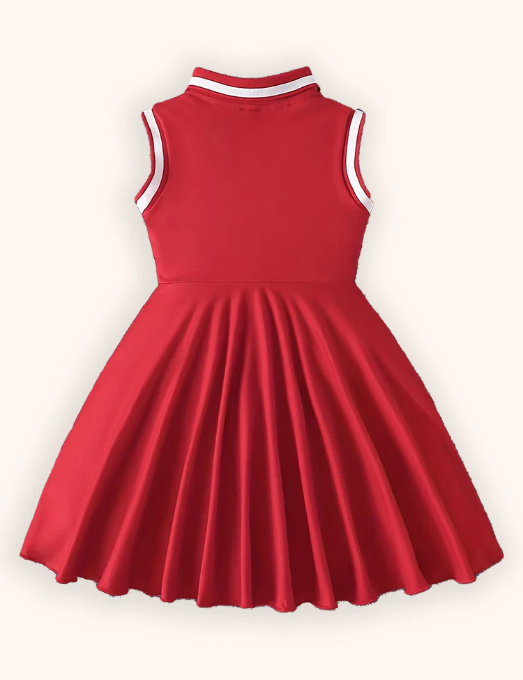 Valentine's Day Sleeveless Heart Print Dress - Image 2