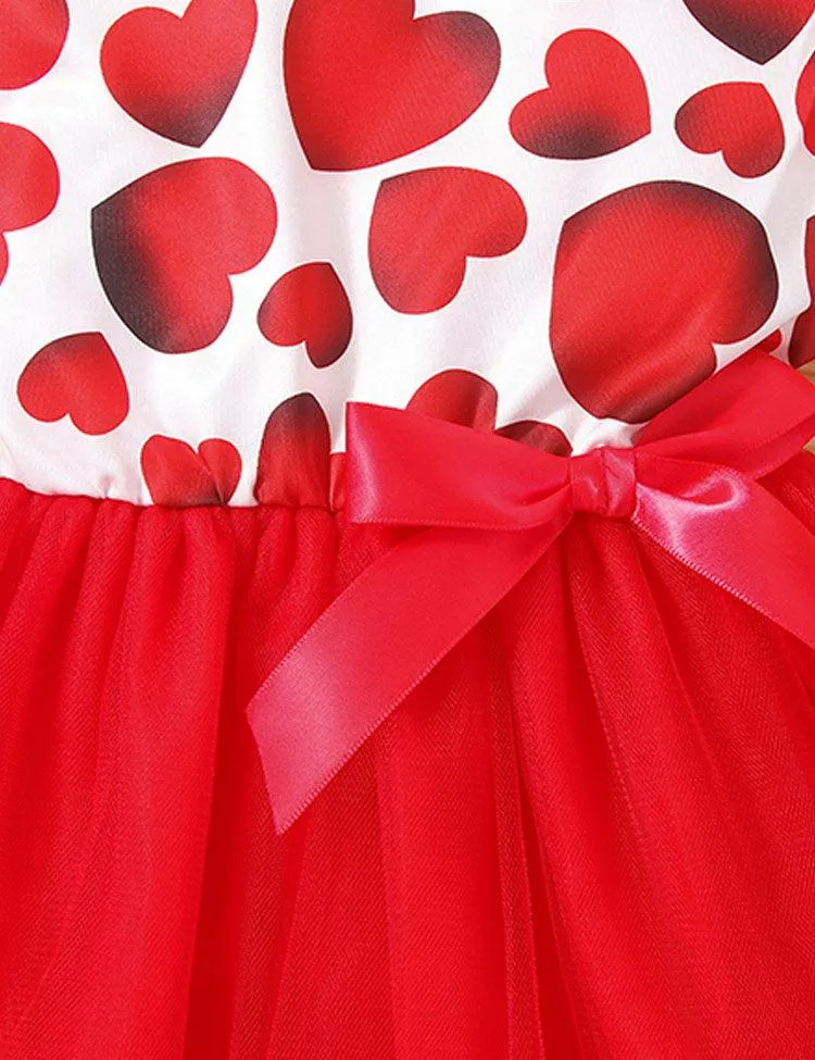 Valentine's Day Tulle Print Dress - Image 2