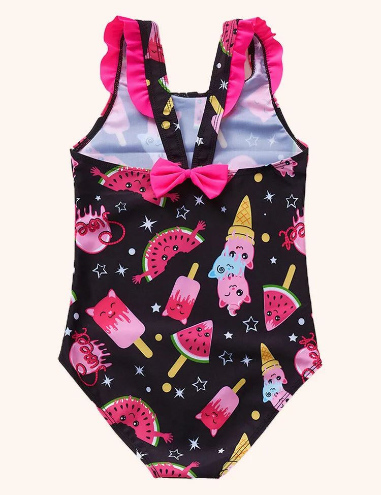 Watermelon Ice Cream Printed Swimsuit - Image 2