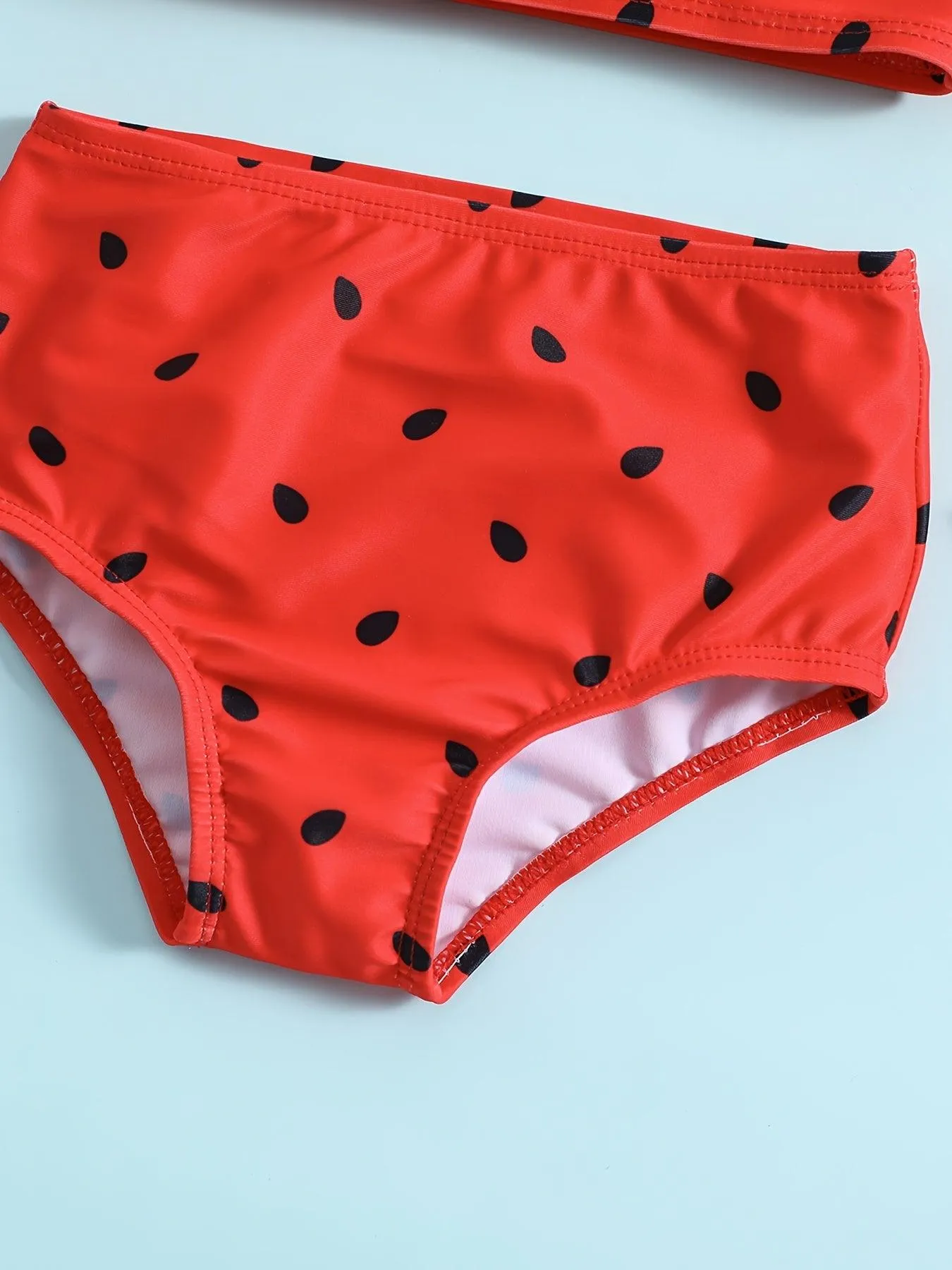 Watermelon Print Split Swimsuit - Image 5