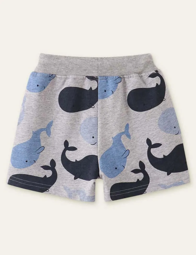 Whale Printed Shorts - Image 2
