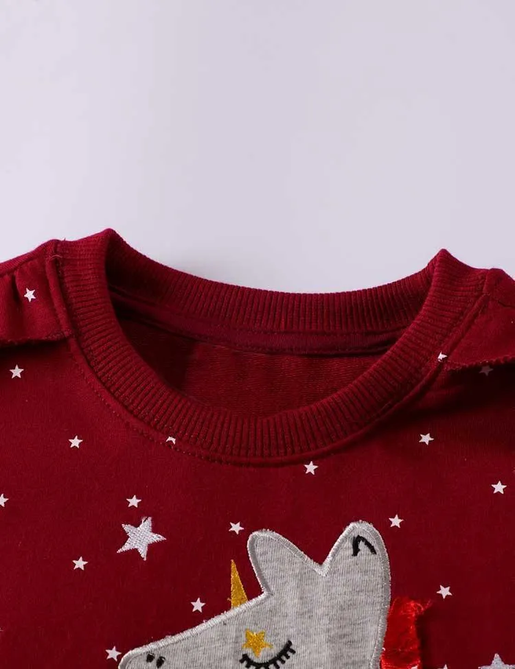 Unicorn Appliqué Sweatshirt - Image 4