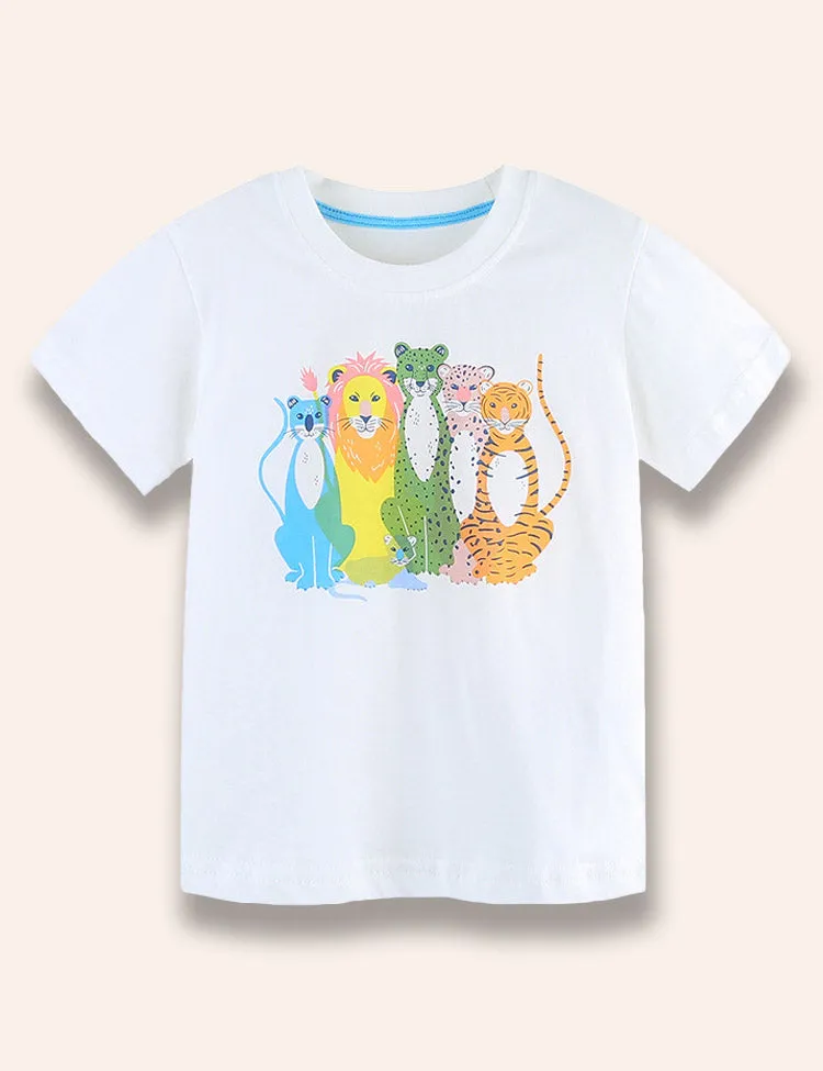 Wild Animal Printed T-Shirt