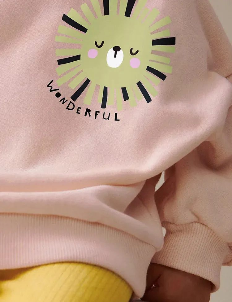 Wonderful Lion Printed Sweatshirt Set - Image 5