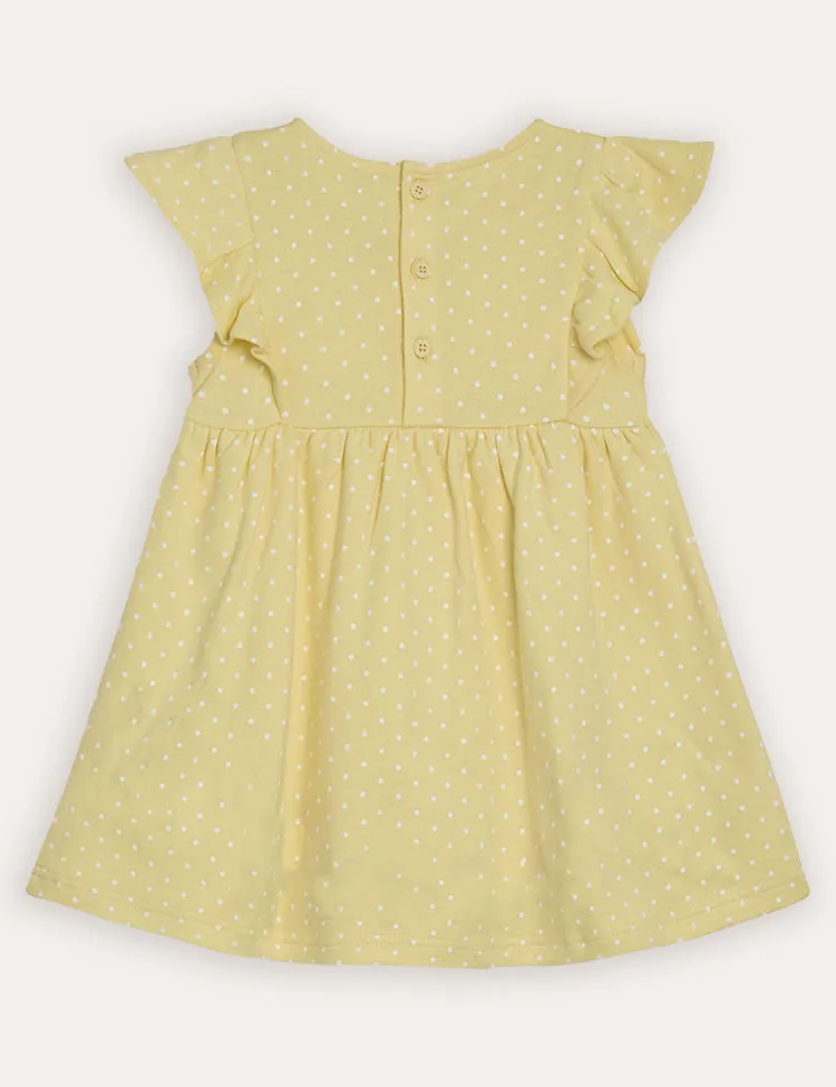 Yellow Bunny Appliqué Summer Dress - Image 2