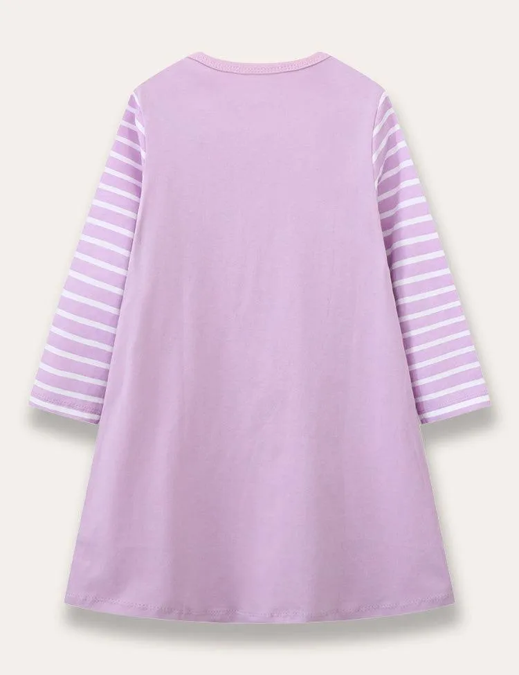 Zebra Appliqué Dress - Image 2